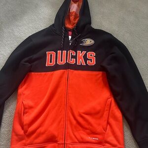 Anaheim Ducks Reebok Zip Up Sweatshirt